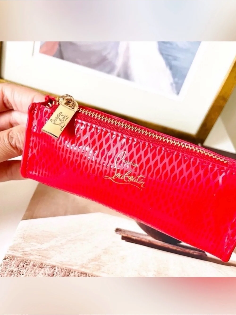 Christian Louboutin Zip Lipstick Pouch